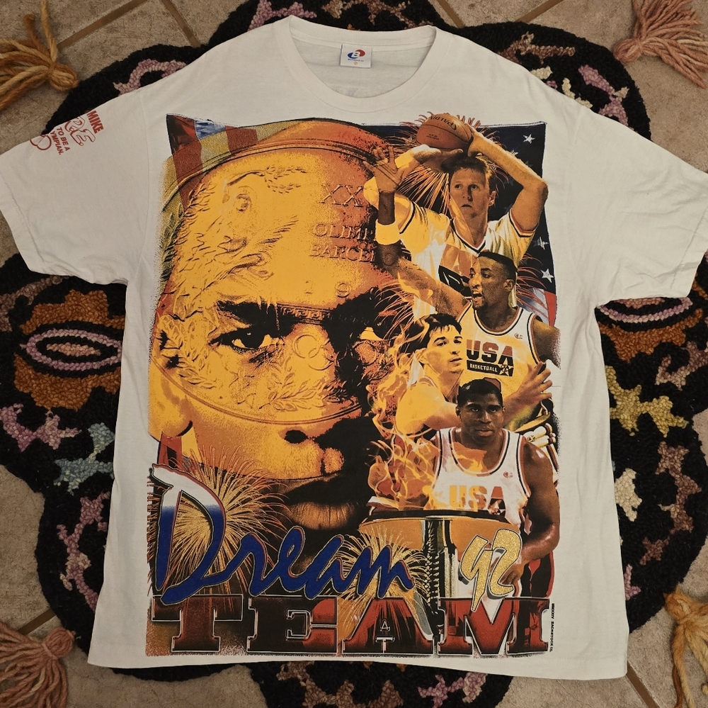 🔥🔥 Backstock CO White Dream Team Graphic T-Shirt🔥🔥 Size XL